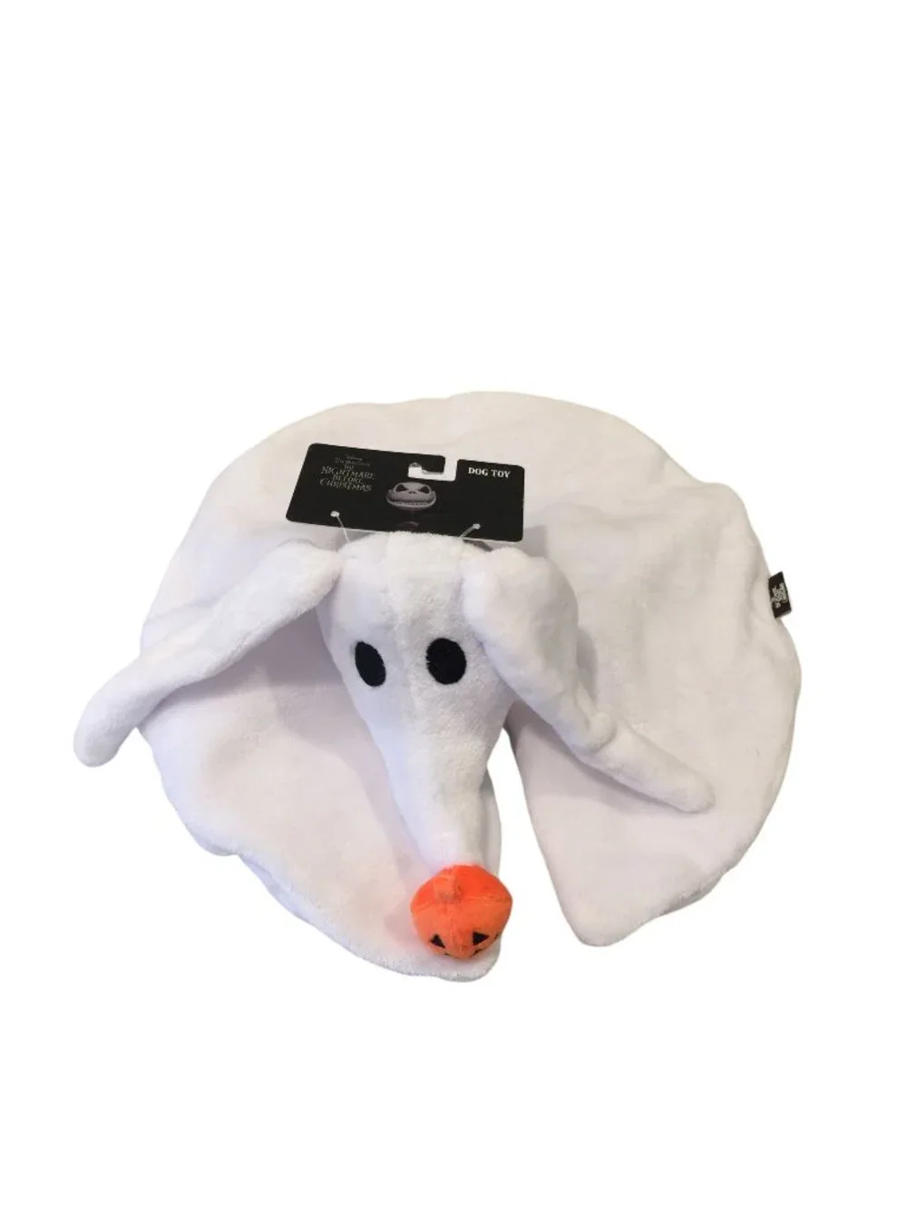 Disney The Nightmare Before Christmas Halloween Plush Zero Head Dog Toy Crinkle